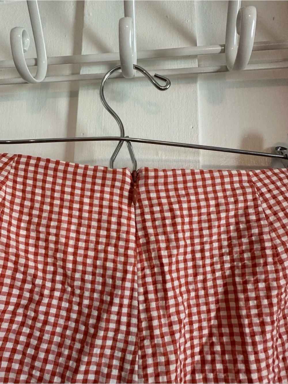 Free People West Side High-Waisted Gingham Tie-Belt Crop Pants
